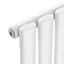 Вертикальний радіатор Navin Ellipse 480x1800-8, anticor, білий 10-012033-4880, Білий - мініатюра 4