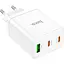 Сетевое зарядное устройство Hoco N33 USB-A/2 х USB-C 35W White [124887] - миниатюра 2