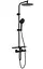 Душова система Rea Mike black чорний з термостатом і полицею REA-P0550, Чорний - мініатюра 3