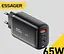 Зарядний пристрій блок адаптер Essager 65 W GaN 1U+2C (ES-CD23) чорний - мініатюра 7