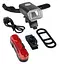 Вело фара с задним фонарем мигалкой RB-B14 велосипедный аккумуляторный фонарь на велосипед с креплением RB-B14 - миниатюра 3
