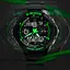 Наручний годинник чоловічий Skmei S-Shock Green 0931 Чорний (077) - мініатюра 4