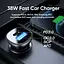Адаптер автомобильный JOYROOM Dual ports transparent car charger C-A42 1USB/1Type-C, 38W/3A, PD/QC - миниатюра 8