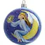 Ялинкова прикраса Санта Шоп Янгол на місяці скло (4820001106756) - мініатюра 1