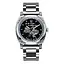 Наручний годинник чоловічий 021-3D Де би не був Silver-Black Steel Awarder acs0031954 - мініатюра 1