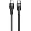Дата кабель Borofone BX61 Source 60W Type-C to Type-C (1m) Black - мініатюра 1