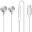 Проводные наушники Remax RM-711a TYPE-C Wired Earphone for Music & Call, 1.2m, silver - миниатюра 1
