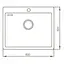 Кухонная мойка Mixxus MX(304)6050-200x1.2-Handmade MX0572, Нержавеющая сталь - миниатюра 2