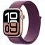 Смарт-годинник Apple Watch Series 10 GPS 42mm Rose Gold Aluminum Case w. Plum Sport Loop (MWWK3) - мініатюра 1