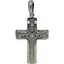 Срібний хрестик Qvaliz з фіанітом. 903SU50 - мініатюра 1