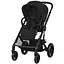 Прогулянкова коляска Cybex Gold Balios S Lux BLK Moon Black з бампером + Люлька Cybex S Moon Black чорна  - мініатюра 2