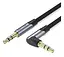 Аудио кабель Vention minijack 3,5mm - minijack 3,5mm TRS AUX 5 м, черный (BANHJ) - миниатюра 1