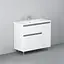 Тумба напольная AM.PM X-Joy 100 см правосторонняя с умывальником (M85-FSR10036-WC10036WG38) - миниатюра 2