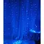 Новогодняя светодиодная гирлянда-штора Роса 2x2 м с 160 синими LED лампочками и питанием USB - миниатюра 1