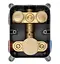 Душова система Rea Lungo brushed gold з термостатом + BOX прихованого монтажу REA-P8551, Золотий - мініатюра 7