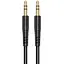 Кабель AUX Hoco UPA24 Smooth AUX audio cable Чорний - мініатюра 1