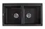 Кухонная мойка гранитная Miraggio Westeros black 875x504x199 00212207, Черный - миниатюра 1