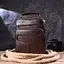 Удобная мужская сумка с ручкой кожаная 21276 Vintage коричневая - миниатюра 7
