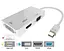 Перехідник-конвертер mini Display Port (тато) на HDMI/VGA/DVI (мама) 30cm, 4K/2K - мініатюра 1