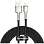 Кабель Baseus Cafule Metal Lightning 2.4A (2m) black (CALJK-B01) - мініатюра 1