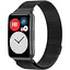 Ремешок DK для Huawei Fit / Fit SE Metal Milanese Loop Magnetic (black) - миниатюра 1