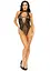 Leg Avenue Net and lace halter bodysuit OS Black One size - миниатюра 8