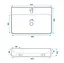 Умивальник Rea Naomi white накладний підвісний REA-U0630, Білий - мініатюра 5