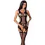 Бодистокинг Passion BS066 комбинезон имитация чулок и пояса S/M/L black - миниатюра 1