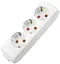 Колодка 3 гнізда з/заземл. біла (Multi-Let) - мініатюра 1