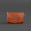Кожаная монетница с клапаном 1.0 светло-коричневая. - миниатюра 7