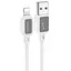 Дата кабель Hoco X108 Benefit USB to Lightning 2.4A (1m) White - мініатюра 1
