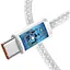 Кабель PD 60W USB-C на USB-C (1m) Woven для Apple (OEM) white - мініатюра 4