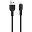 Кабель Hoco X13 Easy charged Lightning charging cable L-1 м Чорний - мініатюра 1
