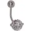 Срібна сережка для пірсингу пупка Umax. 7018U - мініатюра 1