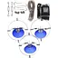 Светильник струнный поворотный Brille HTL-83/3 Blue система 176266 - миниатюра 1