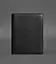 Шкіряний блокнот на сегрегаторі (м'яка обкладинка на кільцях) 13.0 чорний - мініатюра 1