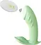 Вибратор-бабочка для женщин силиконовый с 10 режимами и пультом 96 мм зеленый - миниатюра 2