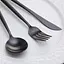 Набор столовых приборов Black из нержавеющей стали 18/10 на 4 предмета. - миниатюра 2