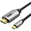 Кабель Vention Type-C to HDMI 2.0 1.5 м (CRBBG) серый - миниатюра 1