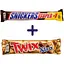 Набор: батончик Snickers Super +1 с арахисом 112 г + батончик Twix Xtra в молочном шоколаде 75 г - миниатюра 1