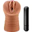 Мастурбатор Blush M For Men Julieta с вибрацией коричневый - миниатюра 1