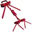 BDSM набір Upko Bowknot Hogtie Portable Bondage Gear червоний - мініатюра 1