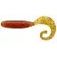 Силікон Reins Fat G-Tail Grub 4" 566 Motor Oil Red Flake (10 шт/уп) - мініатюра 1