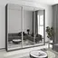 Шафа-купе тридверна MebelStar Уні AL 3 Дзеркала 240x60x240 см Антрацит (MBS-1990) - мініатюра 1