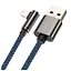 Кабель кутовий Baseus Elbow USB - iPhone (Lightning) CACS00003, 1 метр синій - мініатюра 1