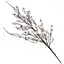 Ветка для декора 60 см Искусственные материалы для декора и флористики с глитером Белый - миниатюра 1
