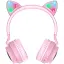 Гарнітура Hoco Bluetooth Stereo W27 Cat Ear pink - мініатюра 3