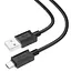 Дата кабель Hoco X73 Ferry USB to MicroUSB 2.4A (1m) Black - мініатюра 3