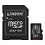 Kingston Карта пам'яті Kingston microSD 128GB C10 UHS-I A1 V10 R150MB/s + SD - мініатюра 1