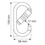 Карабін Camp Oval Pro 2Lock Silver (1060-1878) - мініатюра 2